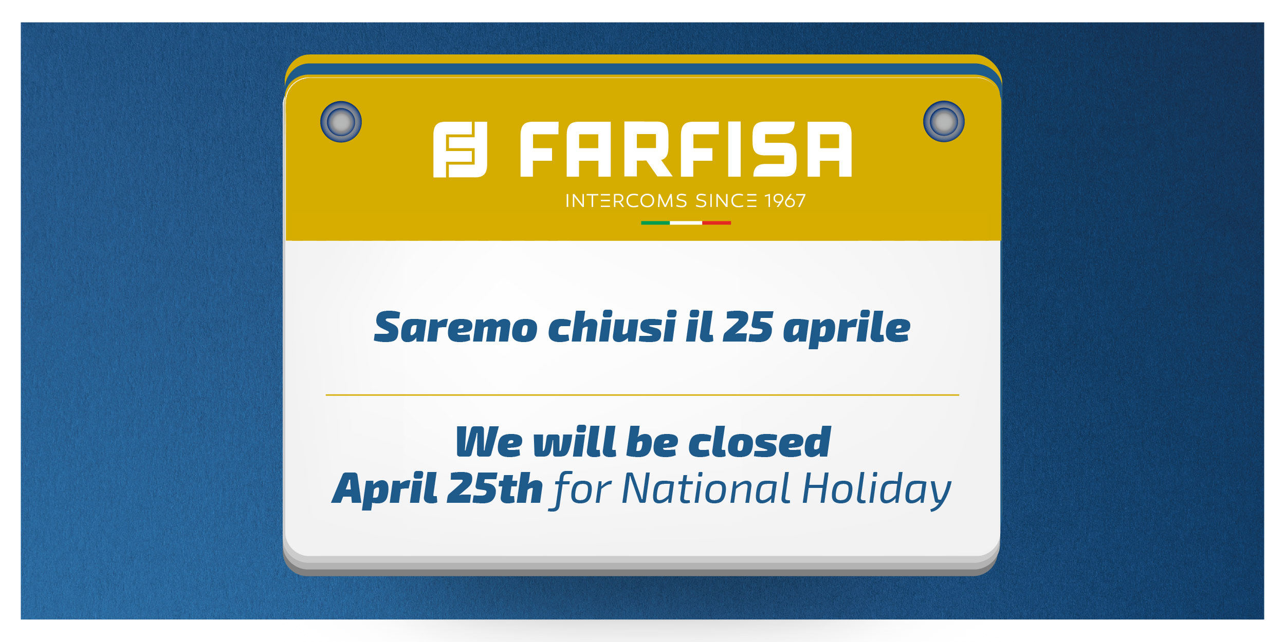 Closing April 25