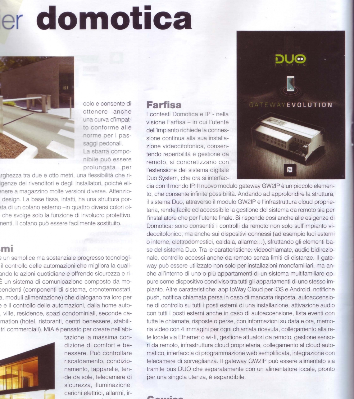 Domotica/Gateway Evolution