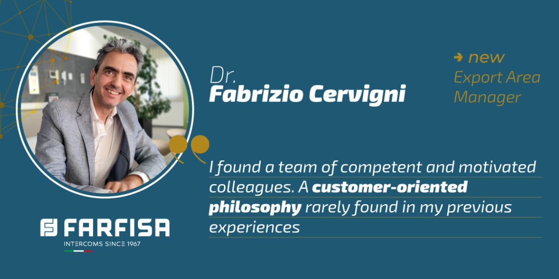 Fabrizio Cervigni se incorpora como nuevo Export Area Manager