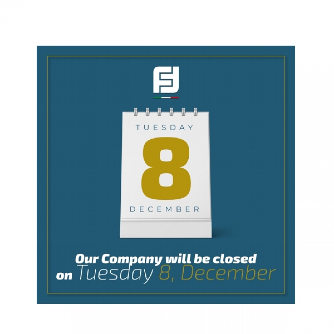 Farfisa está cerrado el 8 de diciembre