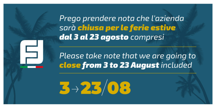 Nota sobre el próximo cierre de verano