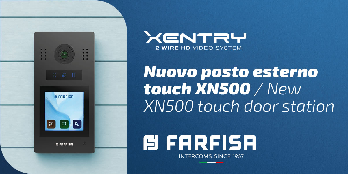 Now available the new touch screen door station for Xentry